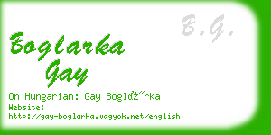 boglarka gay business card